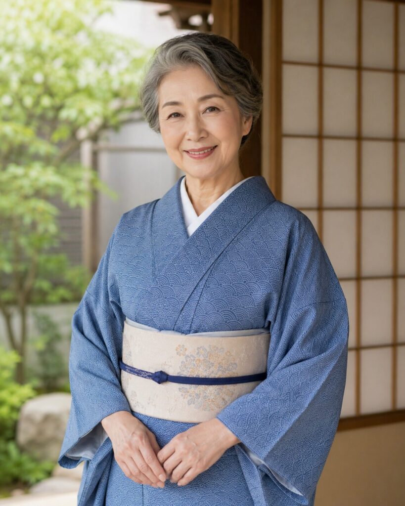 青海波の江戸小紋