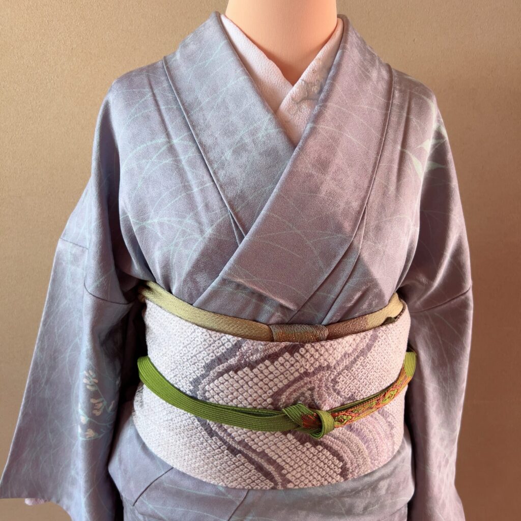 格調高い帯揚げ、帯締め