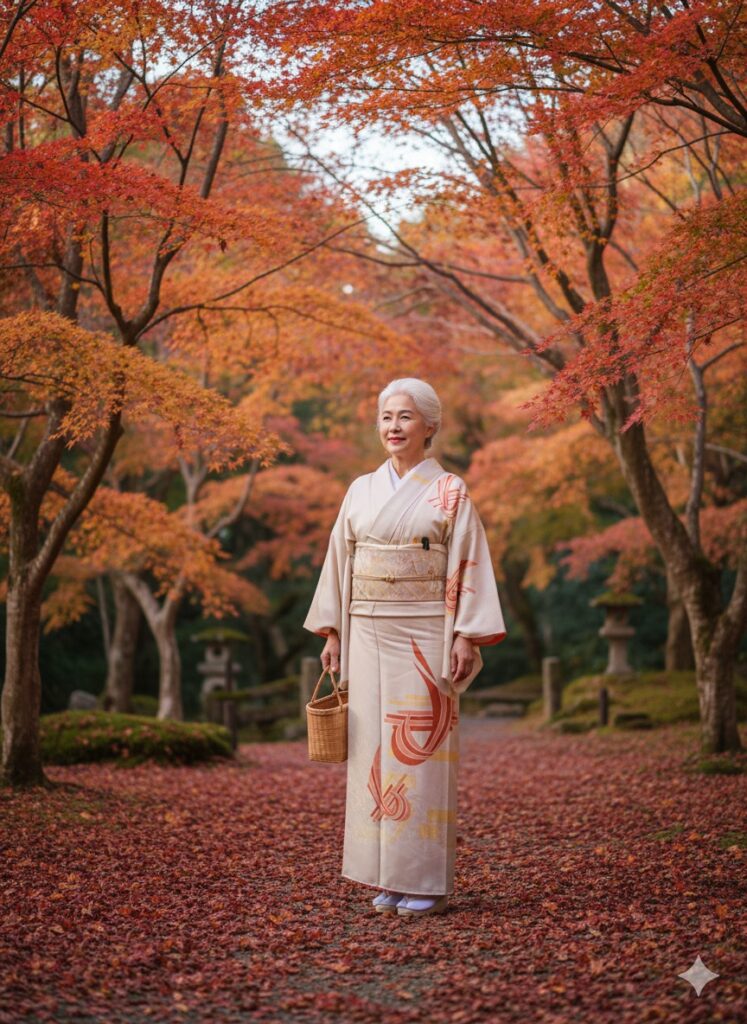 付下げで嵐山に行ったAIで作成したイメージ写真