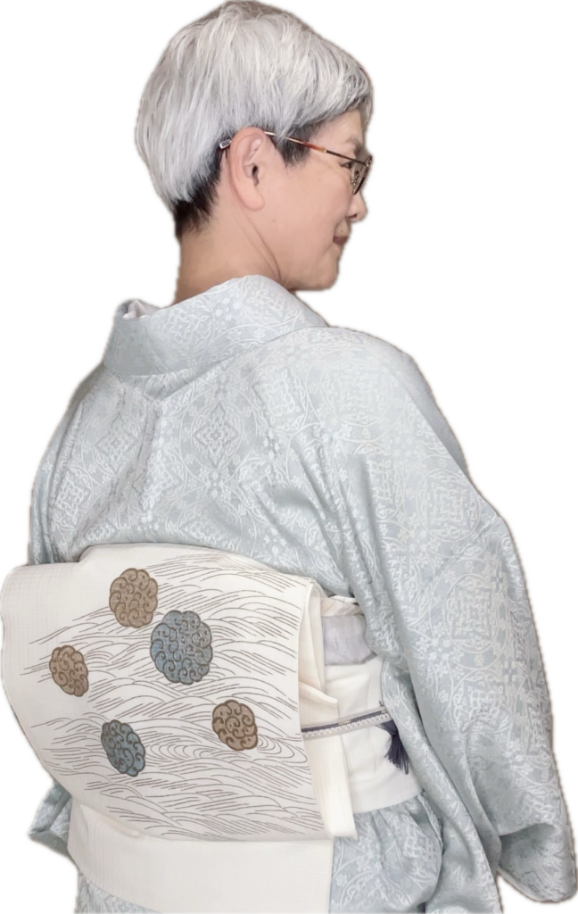 絽の名古屋帯で6月後半の装い