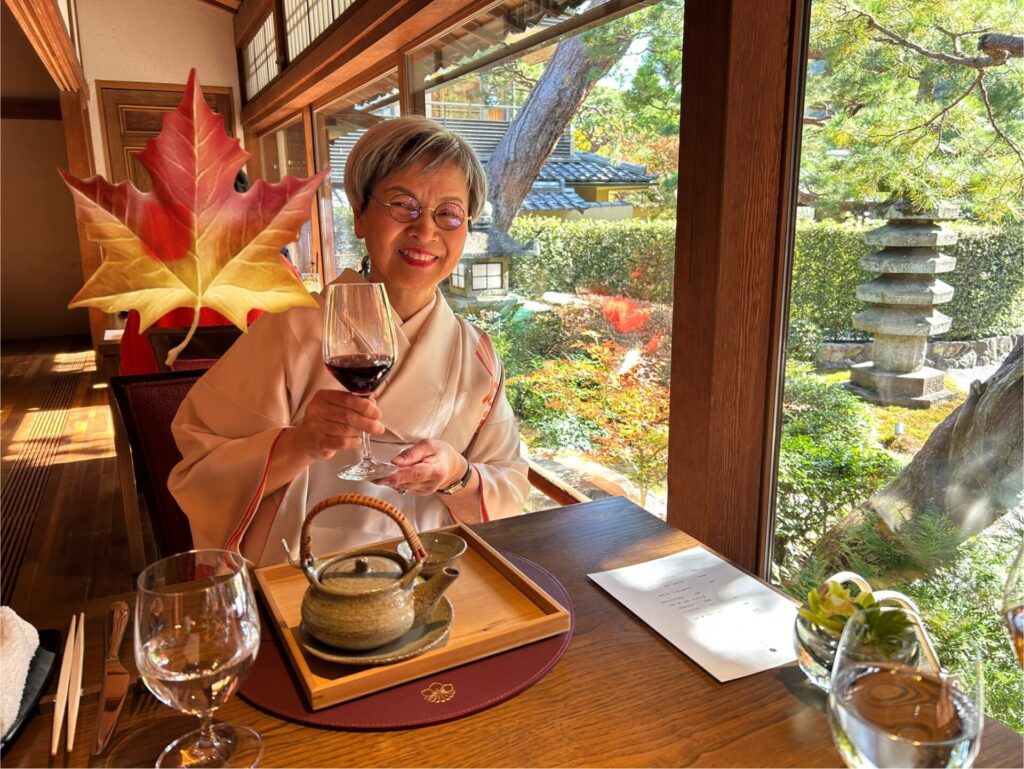 美しいお庭が眺められる最高のお席でした