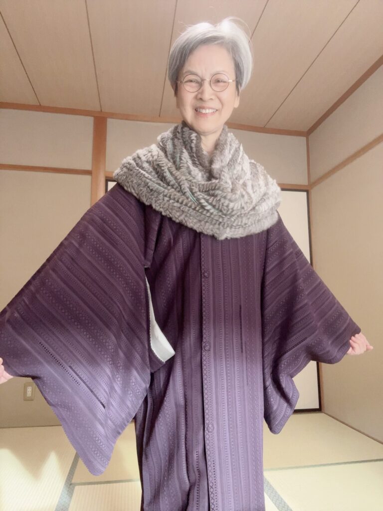 コート専用生地、輪奈ビロードのコート