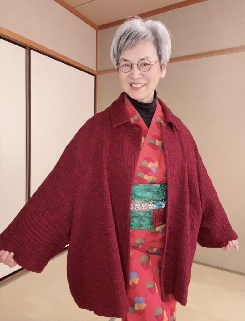 洋服コートでミックスコーデ